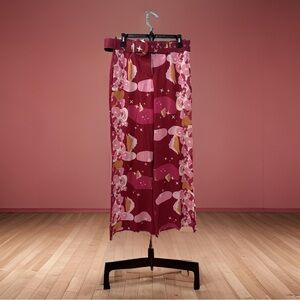 Wide leg groovy print pants